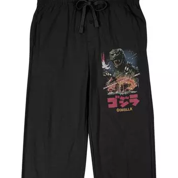 Мужские мужские черные брюки для сна Godzilla Licensed Character