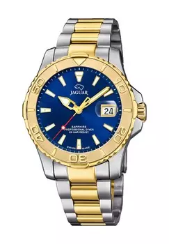Мужские наручные часы JAGUAR, цвет Silber Gold Blau