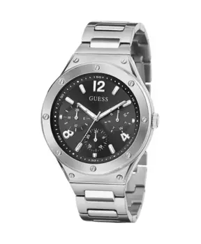 Мужские наручные часы многофункциональные серебристые 44 мм gw0454g1 Guess, серый