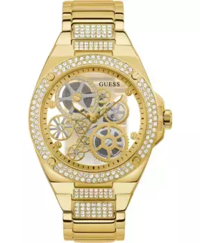 Мужские наручные часы с большим раскрытием gw0323g2 Guess, желтый