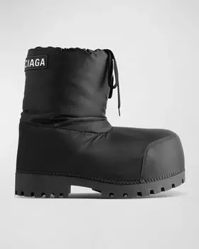 Мужские нейлоновые зимние ботинки Alaska Balenciaga, цвет Black