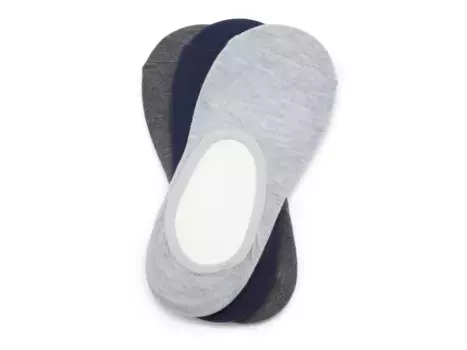 Мужские непромокаемые прокладки Crown Vintage Simple - 3 шт. в упаковке, угольно-черный/темно-синий/светло-серый