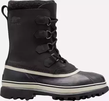 Мужские непромокаемые зимние ботинки SOREL Caribou, цвет Black/Dark Stone