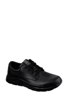 Мужские нескользящие туфли Flex Advantage Fourche для работы Skechers, черный