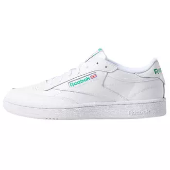 Мужские низкие кеды Club C 85 REEBOK, белый/зеленый