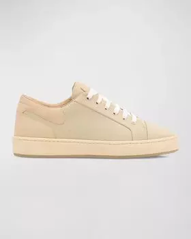 Мужские низкие кеды Gz-City из текстиля и кожи Giuseppe Zanotti, цвет Crema