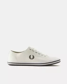 Мужские низкие кеды Kingston из парусины с логотипом Fred Perry, белый