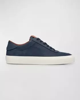 Мужские низкие кеды Monclub из нубука Moncler, цвет Navy