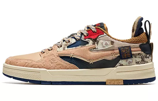 Мужские низкие коричневый кроссовки для скейтборда Honor Of Kings X Peerless Master Erke