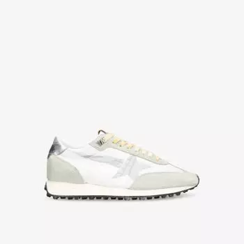 Мужские низкие кроссовки marathon runner из замши и сетки Golden Goose, белый