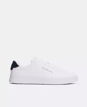 Мужские низкие кроссовки шлемообразного типа из кожи Tommy Hilfiger, белый