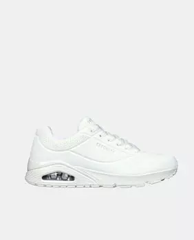 Мужские низкие кроссовки Uno Air с логотипом и воздушной камерой Skechers, белый