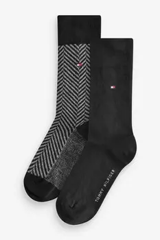 Мужские носки 2 пары Tommy Hilfiger, черный