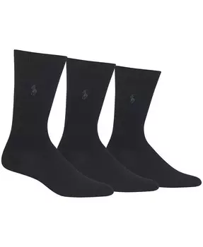 Мужские носки 3 пары, супермягкие, под платье Polo Ralph Lauren, мультиколор