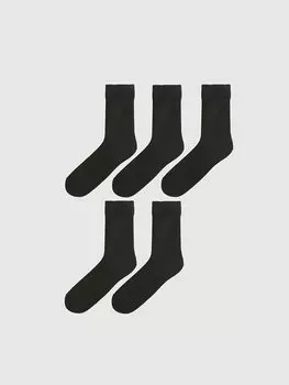 Мужские носки, 5 пар носков LCW ACCESSORIES, новый черный
