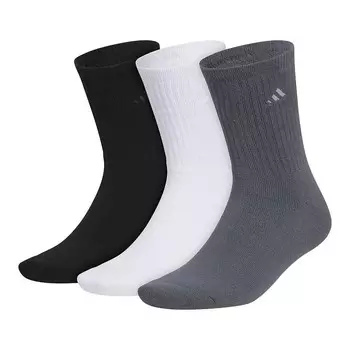 Мужские носки adidas Cushioned Comfort, 3 пары носков Crew Adidas, цвет Blk Wht Gry