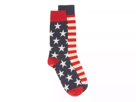 Мужские носки American Flag Socksmith, Red/Off White/Navy