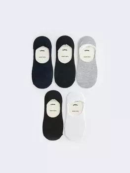 Мужские носки-балерины, 5 шт. LCW ACCESSORIES, пряжа смешанного цвета