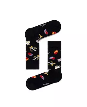 Мужские носки Besocks из 100% органического хлопка с рисунком Rock & Roll Besocks, черный