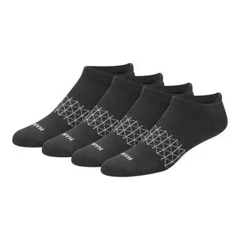 Мужские носки без следов с защитой пятки 3+1 в подарок максимальный комфорт Hanes, черный