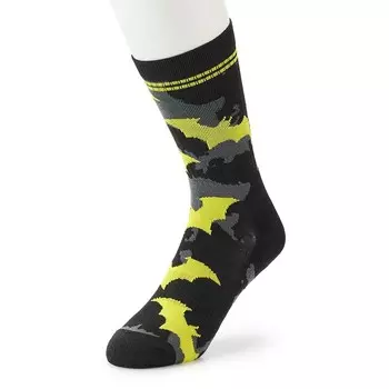 Мужские носки Bioworld Novelty Crew, цвет Black Yellow Batman