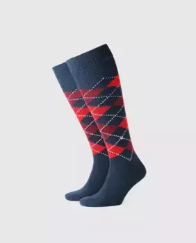 Мужские носки Burlington с синими бриллиантами, синий