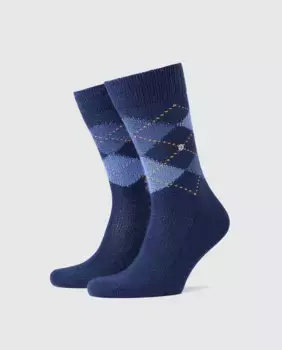 Мужские носки Burlington с синими бриллиантами, синий