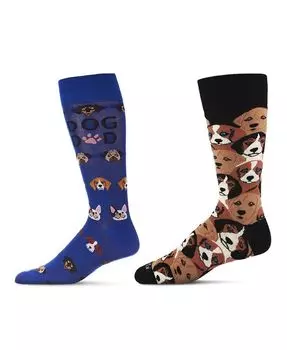 Мужские носки Crew Animal Assortment, пара 2 шт. MeMoi, мультиколор