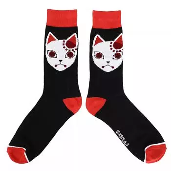 Мужские носки Demon Slayer Fox Mask Crew Licensed Character