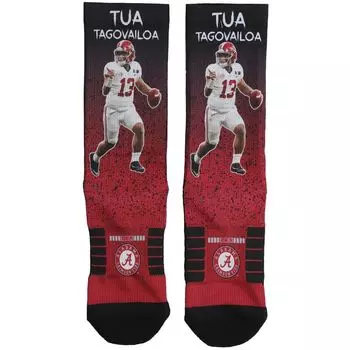 Мужские носки для экипажа Strideline Tua Tagovailoa Alabama Crimson Tide Legends
