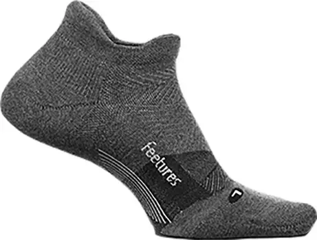 Мужские носки для гольфа Feetures Max Custion No Show Tab Feetures!, серый