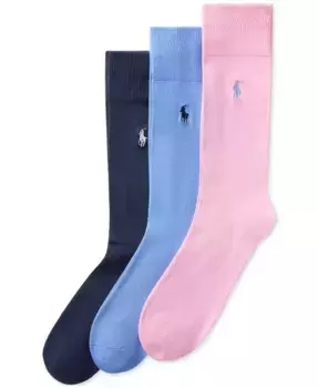Мужские носки для костюма Supersoft, 3 пары Polo Ralph Lauren, розовый