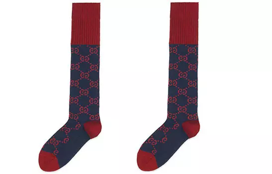 Мужские носки Gucci, темно-синий/красный