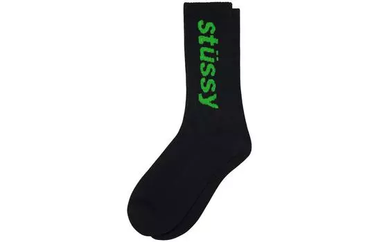 Мужские носки до колена Stussy, цвет 1 double pack (white and black)