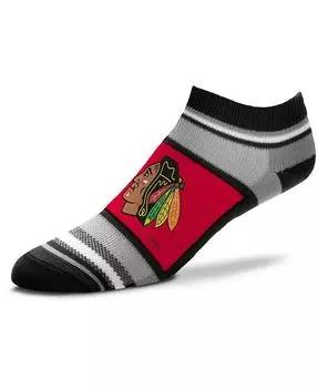 Мужские носки до щиколотки Chicago Blackhawks Marquis Addition For Bare Feet, черный
