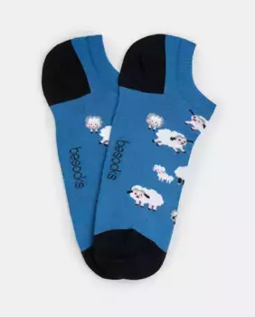 Мужские носки до щиколотки синего цвета из органического хлопка Besocks, синий