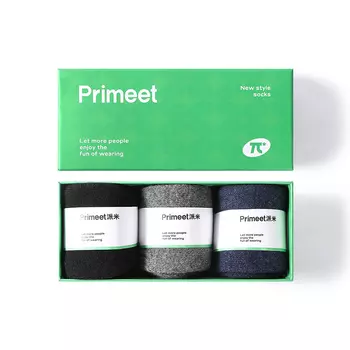 Мужские носки до середины икры PRIMEET, 38% шерсть, утолщенная мужская группа G