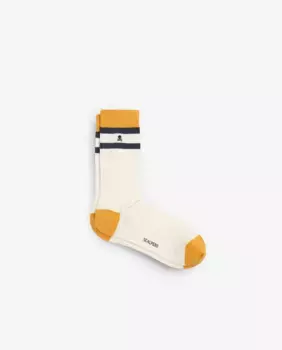 Мужские носки до середины икры с полосками Scalpers, горчичный