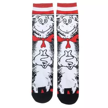 Мужские носки Dr Seuss Cat in the Hat Crew Licensed Character