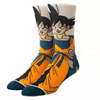 Мужские носки Dragon Ball Z, 5 пар носков для экипажа Licensed Character