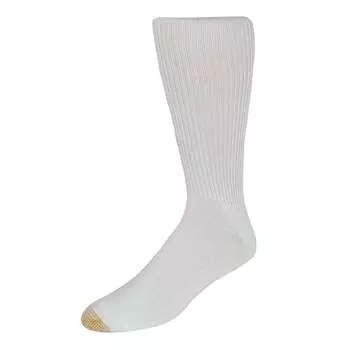 Мужские носки Fluffies до середины голени (упаковка из 3 шт.) Gold Toe, белый