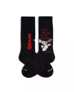 Мужские носки Gremlins предупреждение Jimmy Lion, черный