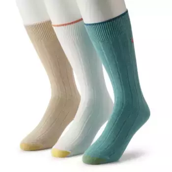 Мужские носки Hampton с вышивкой, 3 шт. Goldtoe, цвет flamingo embroider