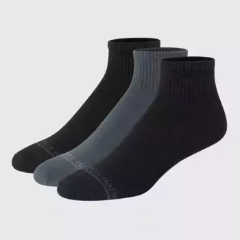 Мужские носки Hanes Originals Premium SuperSoft Ankle Socks 3pk Hanes Premium, цвет Black/Gray/Charcoal