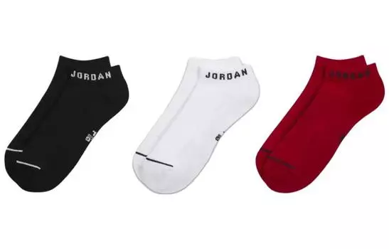 Мужские носки Jordan, цвет 3 double (black + white + red)