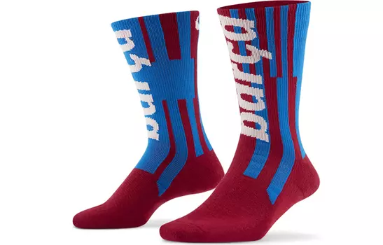 Мужские носки Nike до середины икры, цвет 1 double (red and blue)