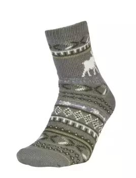 Мужские носки Northeast Outfitters Cosy Cabin Moose, цвет Olive