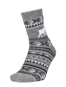 Мужские носки Northeast Outfitters Cosy Cabin Moose, серый