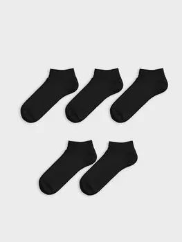 Мужские носки-пинетки, 5 шт. LCW ACCESSORIES, черный