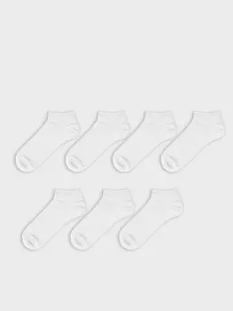 Мужские носки-пинетки, 7 пар носков LCW ACCESSORIES, белый